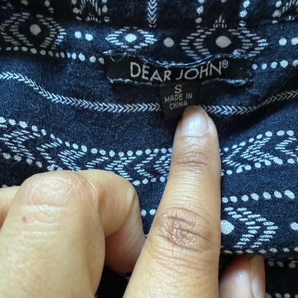 Dear John Black and White Patterned Dress - Picture 2 of 7